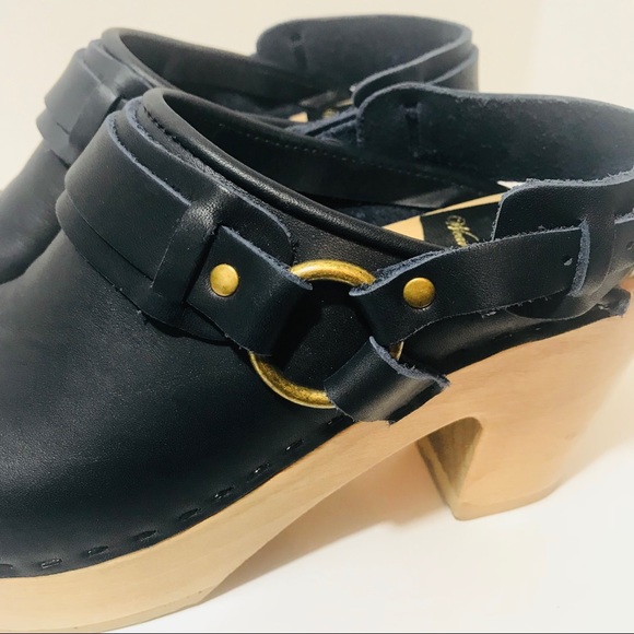 No. 6 Leather Strap Clogs - Picture 7 of 8